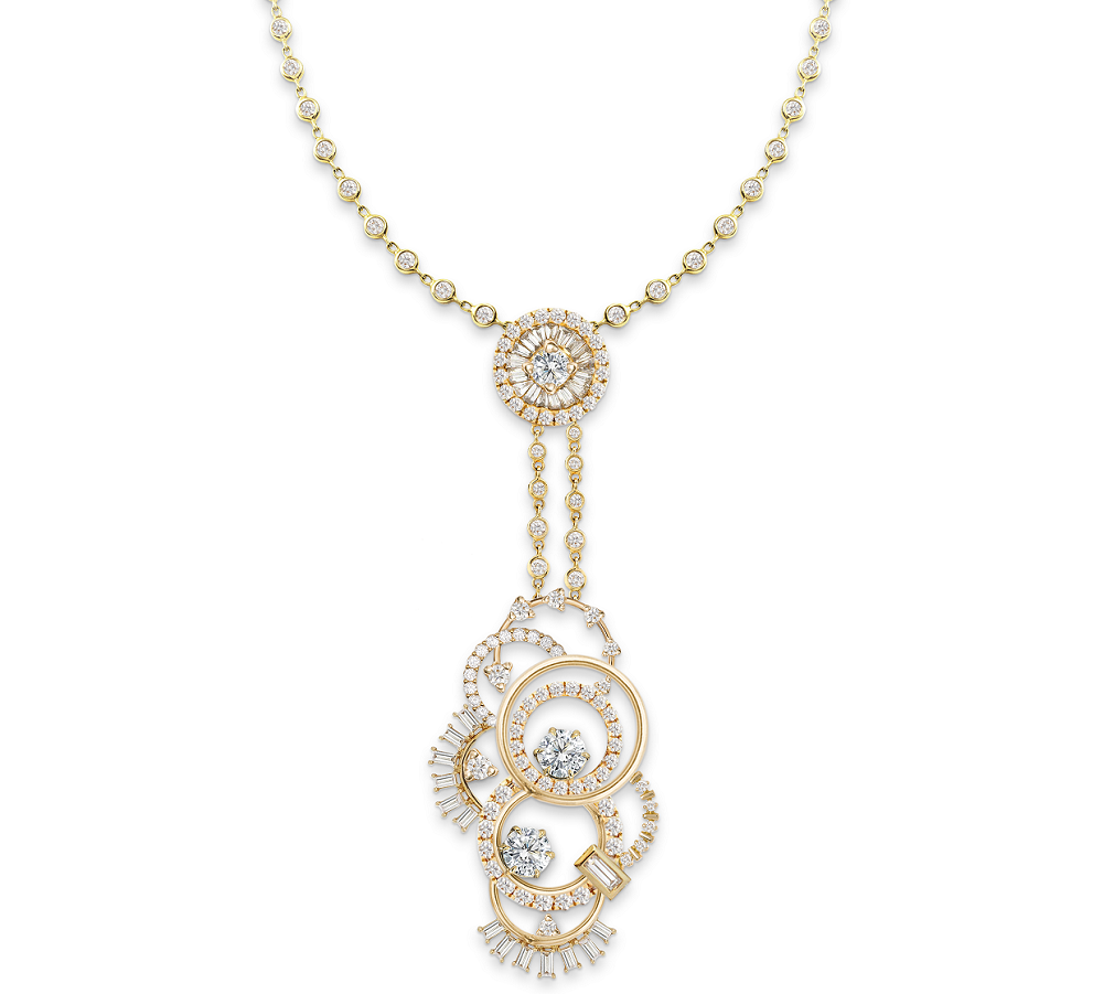 Forevermark necklace in yellow gold