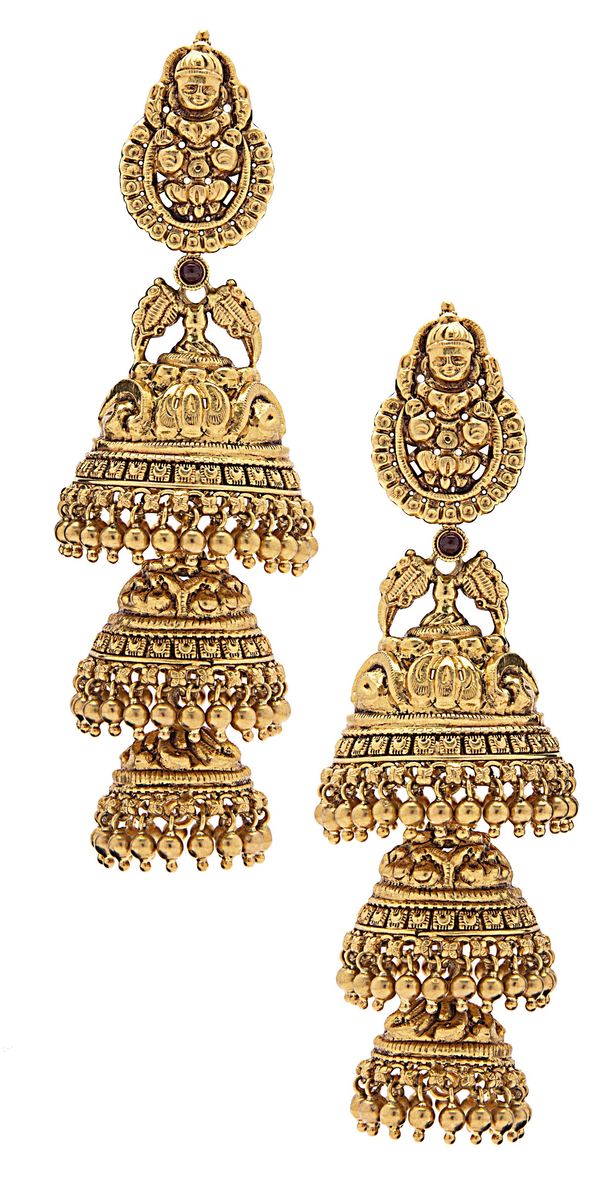 Gold earrings Tanya Rastogi Lala Jugal Kishore Jewellers