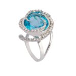 Aquamarine ring Kohinoor jewellers Agra