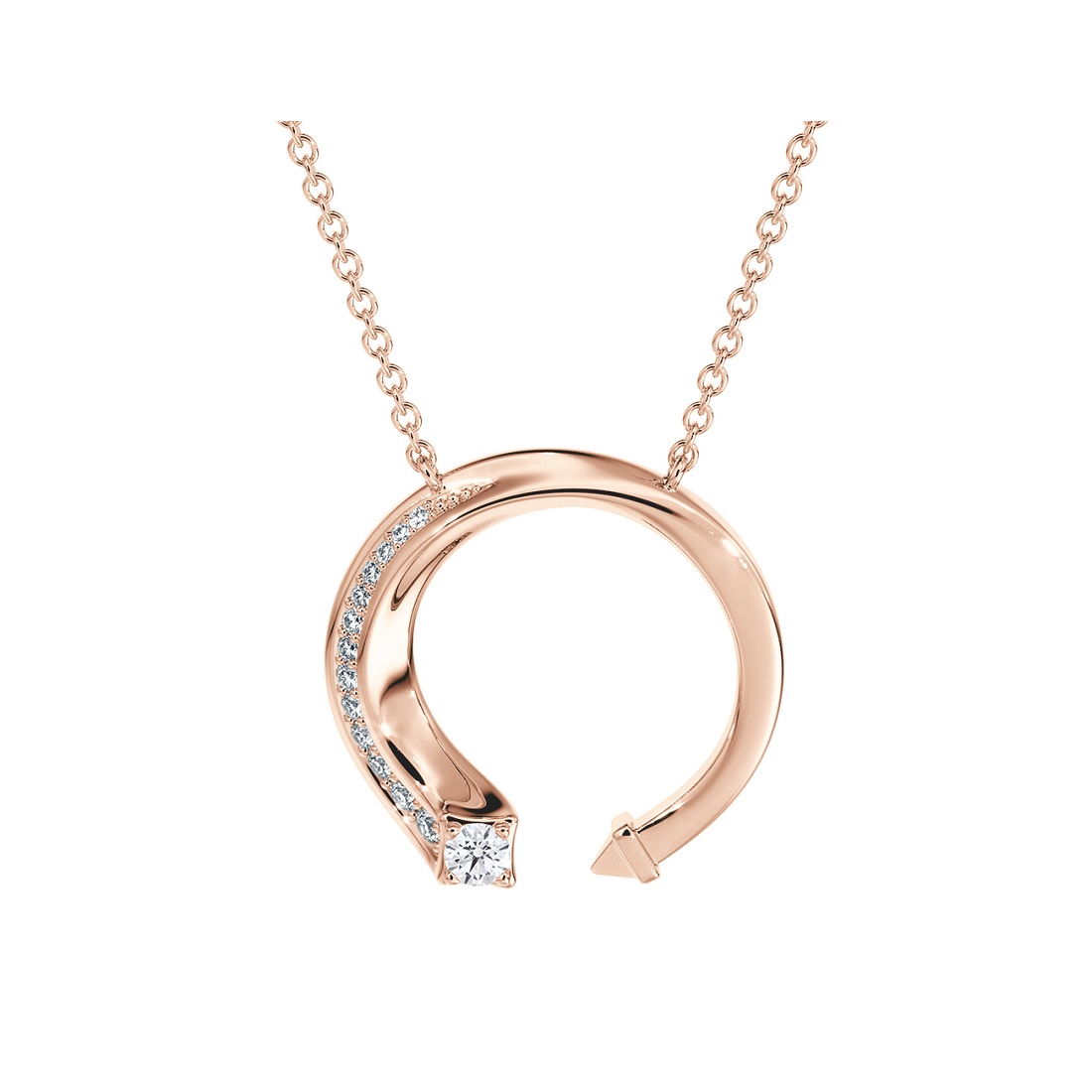 Forevermark Avaanti Collection Grand Pendant Rose Gold Pavé