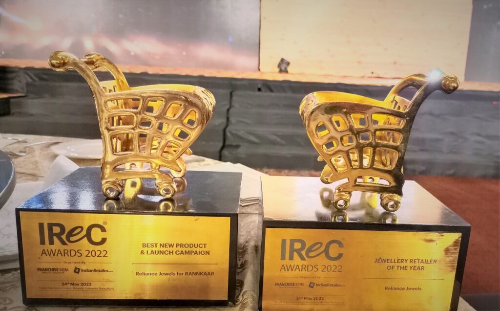 Reliance Jewels Bagged 2 Most Prestigious Awards At The IReC Awards 2022